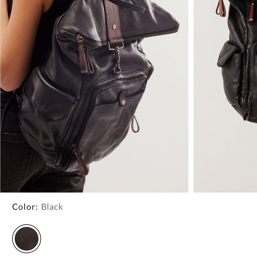 Free People Brigade Leather Backpack
